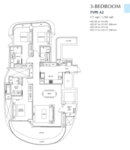 cape-royale-sentosa-cove-singapore-floor-plan-3-bedroom-type-A2-1905sqft
